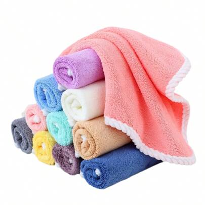 Confezione da 10 salviette in flanella per bambini, salviette per il viso per bambini piccoli, salviette riutilizzabili per bambini, salviette, salvie