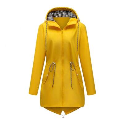 1 pezzo Giacca antivento casual da donna per sport all'aperto, antiacqua, sottile tinta unita, giubbino primaverile