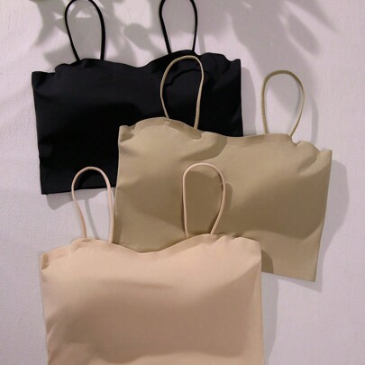 3 pacchi Reggiseno senza ferretto monocolore