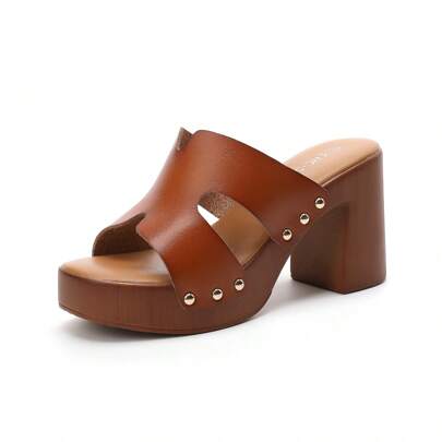 Sandali donna con tacco alto e platform impermeabili, sandali estivi per donna