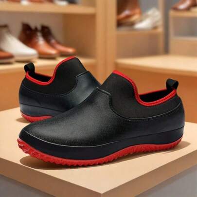 Scarpe da chef professionali antiscivolo da uomo e da donna, scarpe da lavoro in cucina impermeabili e antipioggia con fondo morbido e leggero resiste