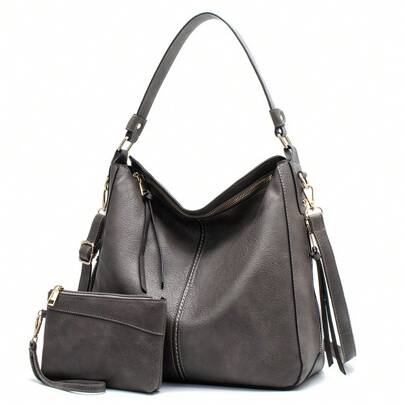 Bolsos de mano y billetera para mujer, bolso style hobo de piel syntética, bolso bandolera para mujer, bolso grande for vacaciones, workhorses, negoci