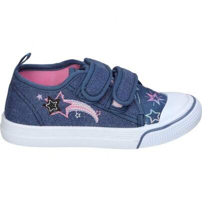 Sneakers Bubble per bambine – Sneakers blu navy per bambine – Sneakers con disegni – Sneakers con chiusura a velcro – Casual – Alta qualità – Modello