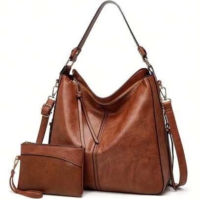 Bolsos de mano y billetera para mujer, bolso style hobo de piel syntética, bolso bandolera para mujer, bolso grande for vacaciones, workhorses, negoci