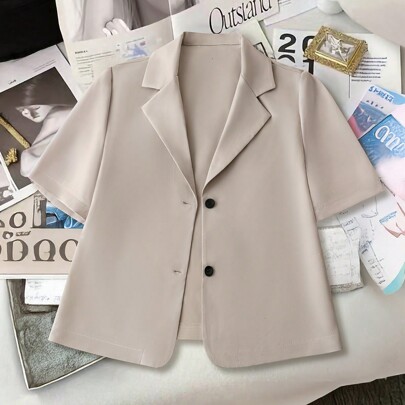 Blazer regular da donna, giacca da tailleur da donna, outfit da cerimonia di laurea