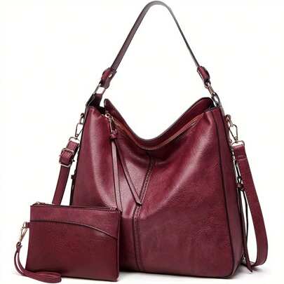 Bolsos de mano y billetera para mujer, bolso style hobo de piel syntética, bolso bandolera para mujer, bolso grande for vacaciones, workhorses, negoci