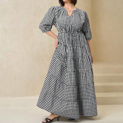 Abiti casual casual di tutti i giorni oversize, abiti estivi semplici ed eleganti di stile vintage, abbigliamento estivo da donna, abiti bohémien da f