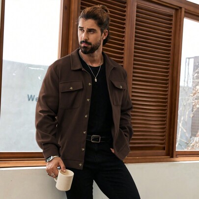Giacca casual corta lavorata a maglia da uomo, indumenti da uomo autunnali, cappotto invernale da uomo, cappotto verde