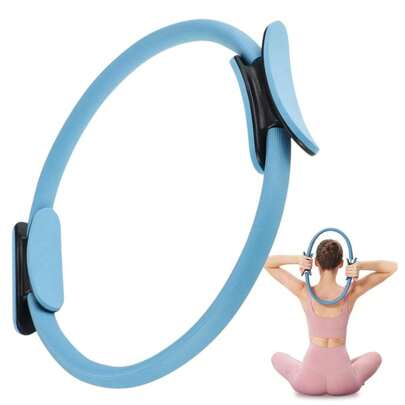 1 pezzo Anello Pilates aggiornato, Cerchio Magico Pilates con doppi manici imbottiti, adatto per uomini e donne principianti (il materiale superficial