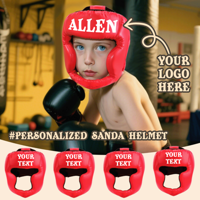 Casco personalizzato Sanda, protezione per la testa per boxe Sanda, protezione per la testa da boxe vintage, casco da boxe Sanda, attrezzatura sovieti