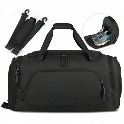 Borsone Palestra Uomo Borsone da Viaggio Grande Borsa Palestra Donna con Scomparto Scarpe e Tasca bagnata Duffel Bag Gym Bag 40-55L