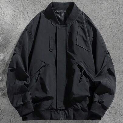 Giubbotto da uomo Zip Up bomber per abbigliamento quotidiano