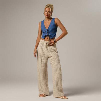 Abiti casual da donna per l'estate, abiti per il tè, abiti da vacanza al mare, abbigliamento da spiaggia curvy, pantaloni effetto apricot
