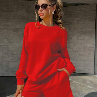 Abbigliamento sportivo da donna in cotone, 100% cotone, oltre i modelli di base, casual versatile, stile college, primavera ed estate, morbido e trasp