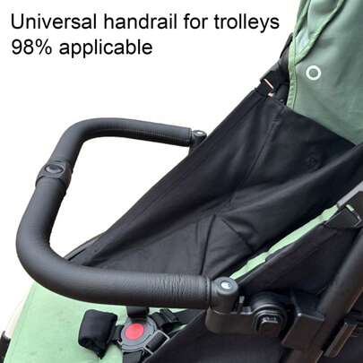 1 pezzo Copribraccio per passeggino universale regolabile in pelle PU, morsetto per corrimano a più livelli compatibile con Yoya, Yoyo, Uppababy, Tian