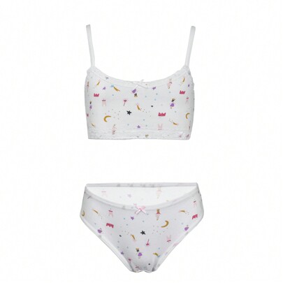6281/6280Coordinated Cotton Underwear Set for Girls and Girls Bra and Briefs 8-14Y