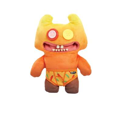 Mostro brutto e buffo Fuggler da 9" - Budgie Fuggler Stinkface - Tintura a nodi Arancione