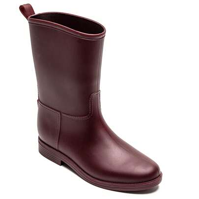 Bottes mi-hautes impermeabili unie style minimalist pour femme