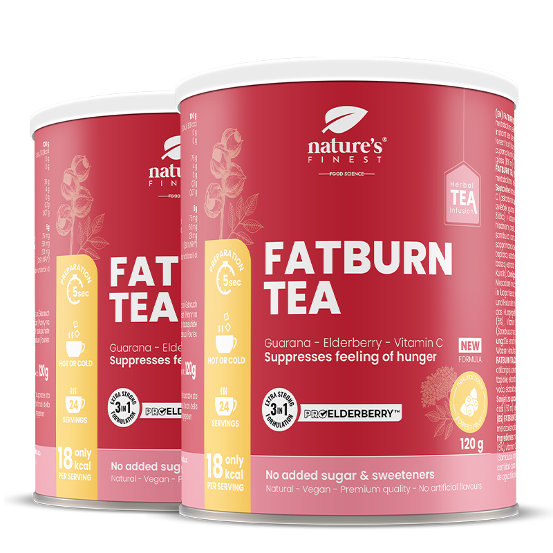 Fat Burn Slimming Tea 1+1 | Stimola Il Metabolismo | Tè Di Cardo Mariano | Tè Di Valeriana | Tè Dimagrante | Proelberberry™ | Biologico