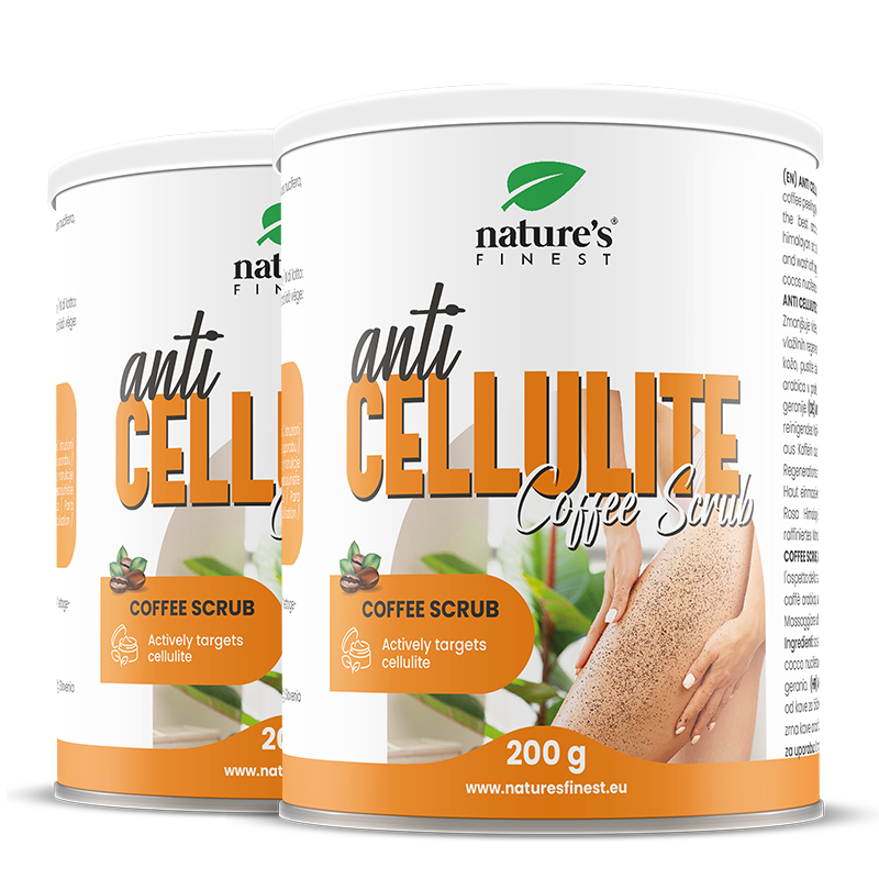 Scrub Anti-Cellulite Al Caffè | 1+1 | Scrub Al Caffè | Contro Cellulite E Smagliature | Oli Rigeneranti E Nutrienti | Migliora La Circolazione