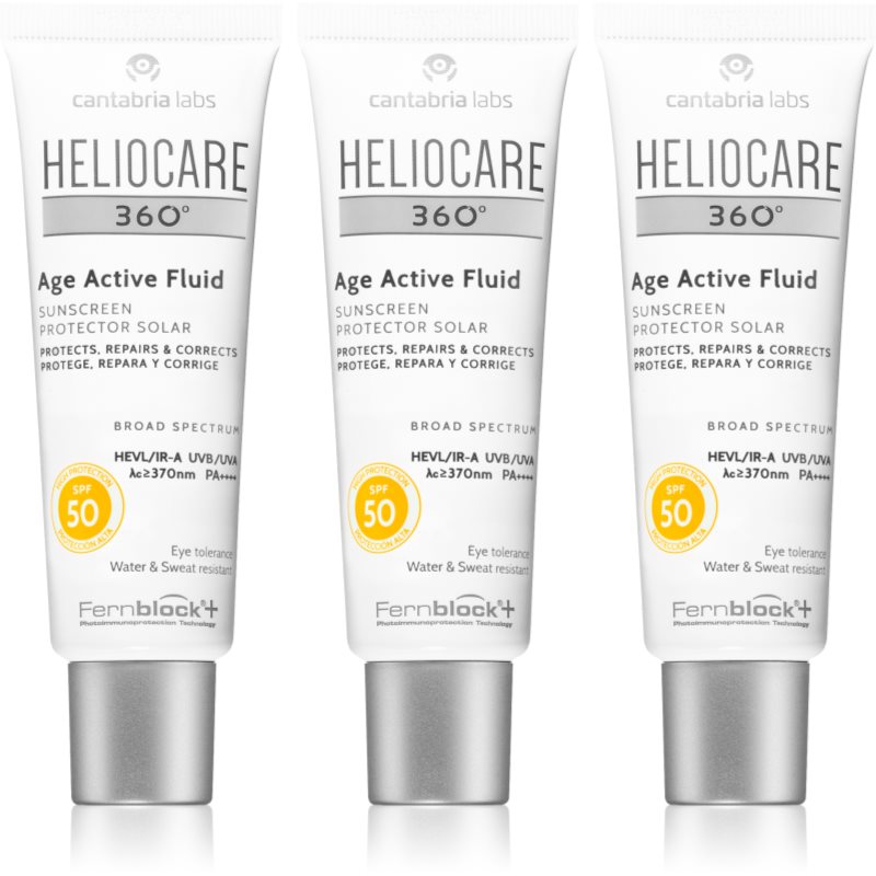 Heliocare 360° Age Active Fluid Emulsione Abbronzante Anti-Age Spf 50+