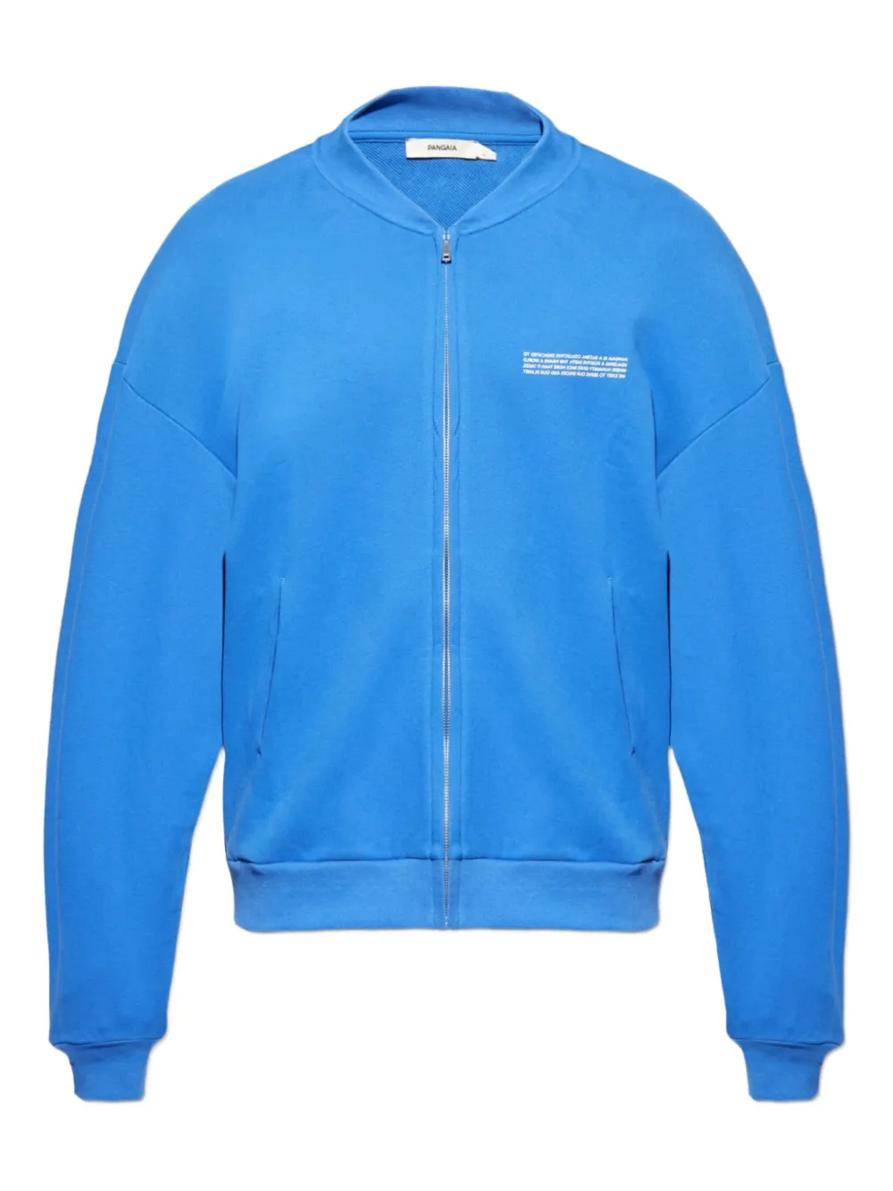 Pangaia zip-front bomber jacket - Blu