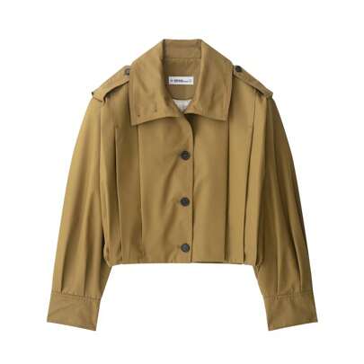 Giacca plissettata da donna, con maniche lunghe, giacca corta di moda casual, nuova giacca a vento da donna per l'esterno