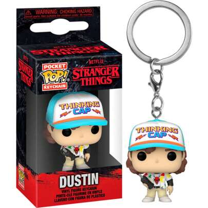 Pocket Pop Stranger Things Portachiavi Dustin Elegante e Funzionale | Portachiavi Pocket Pop Stranger Things Dustin Perfetto per organizzare le chiavi