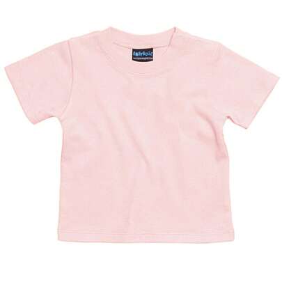 Maglietta tinta unita per bebè (rosa cipria)