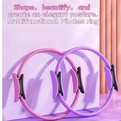 Cerchio Pilates, Anello Magico Pilates, Set di Fasce Elastiche, Attrezzatura per Pilates Casalingo per Donne