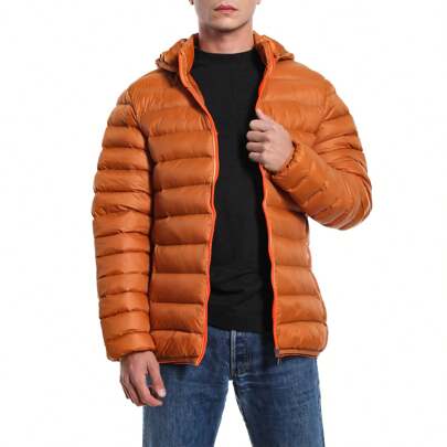 TMK Piumino Uomo Primaverile Autunnale con Cappuccio 100 Grammi art. 8201