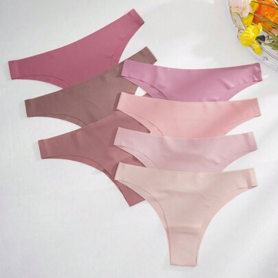 7 pezzi/confezione Perizomi sexy, vita bassa, senza cuciture, morbidi, da donna, comodi per fitness e sport