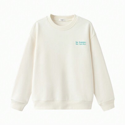 Felpa da ragazza Tween, elegante top casual primaverile