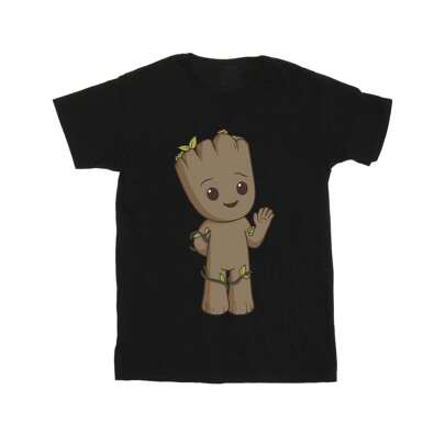 Maglietta Nera Carina con Groot Bambini "Io Sono Groot"