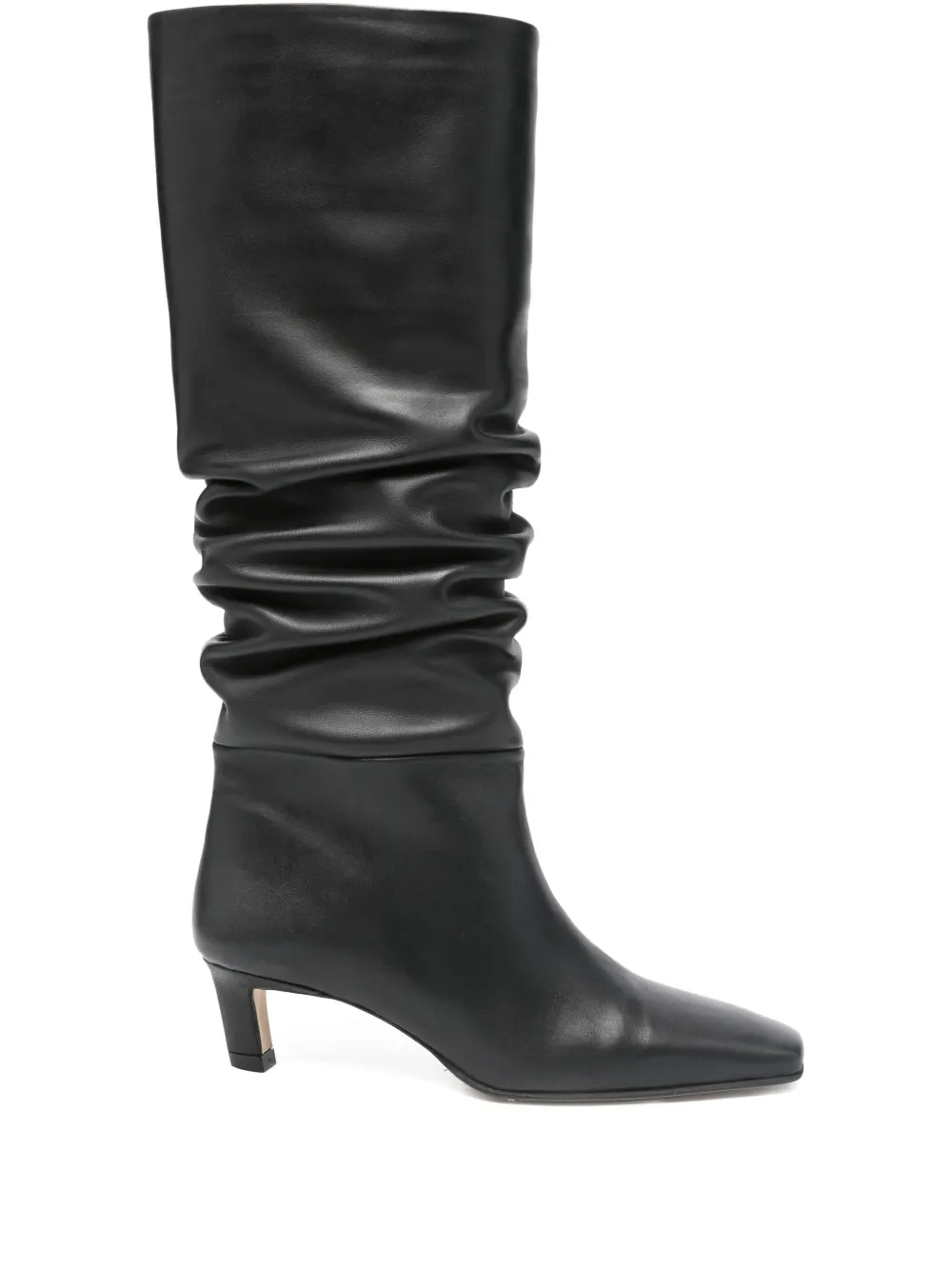 ALOHAS 50mm Kalila slouch calf leather boots - Nero