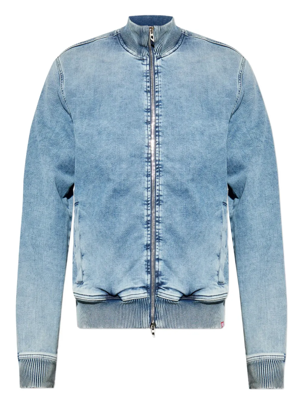 Diesel zip-front denim jacket - Blu