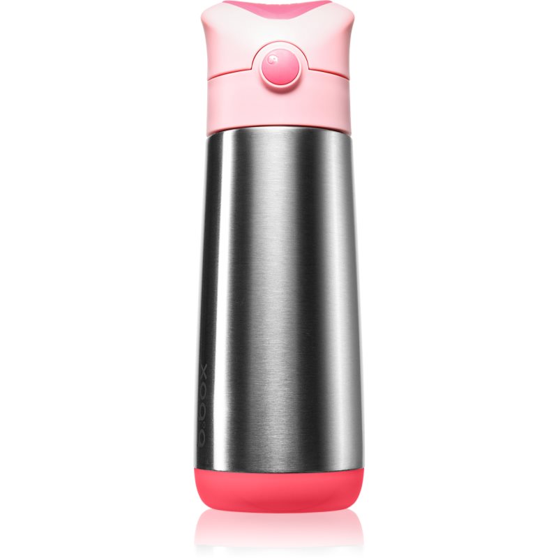 B.Box Insulated Drink Bottle Thermos Con Cannuccia Flamingo Fizz 500 Ml