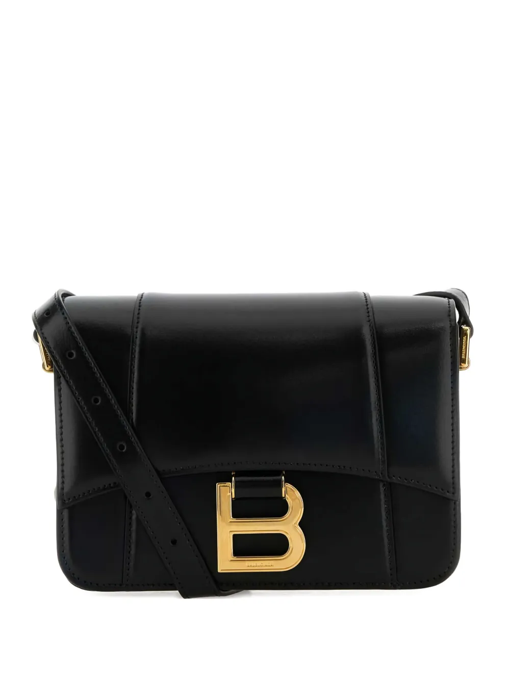 Balenciaga Hourglass Flap Bag leather bag - Nero