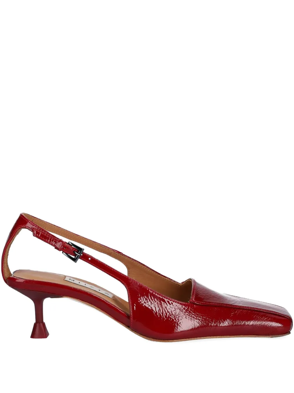 Miista 50mm square-toe pumps - Rosso