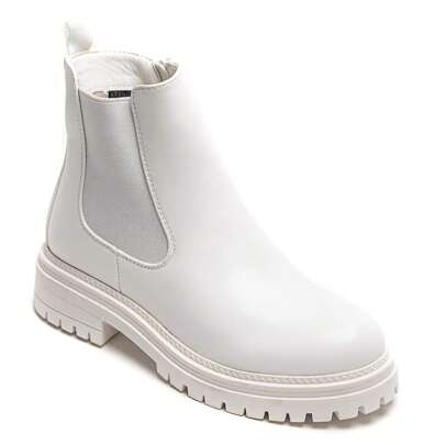Bottines Chelsea Femme à Semelle Crantée, Simili Cuir ou Suédine