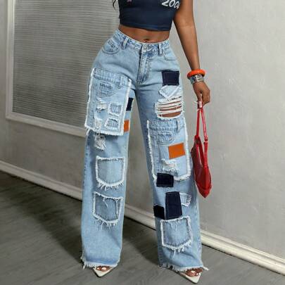 Jeans di jeans di moda da donna per l'estate
