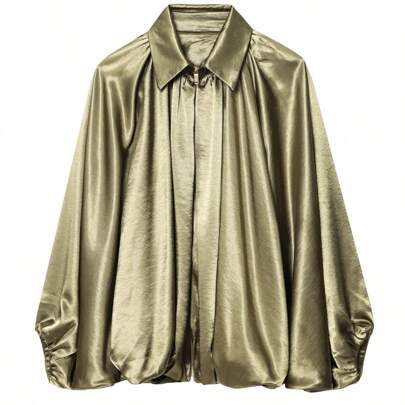 Giacche da donna per primavera ed estate, giubbotti bomber imbottiti stile aviatore, giacca verde plissettata, cappotto da donna