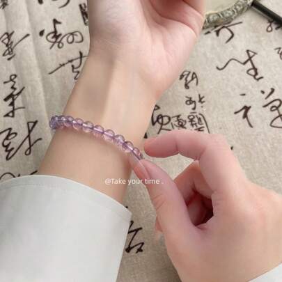 Accessori da donna eleganti ed eleganti con gemme di ametista, adatti per l'estate