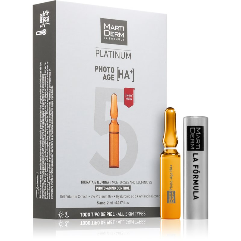 Martiderm Platinum Photo Age Ha+ Siero Anti-Age In Fiale 5X2 Ml