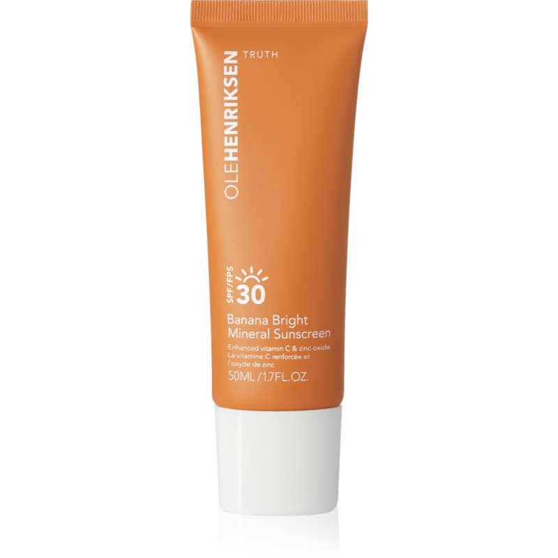 Olehenriksen Truth Banana Bright Mineral Sunscreen Spf 30 Crema Abbronzante Viso Con Vitamina C Spf 30 50 Ml
