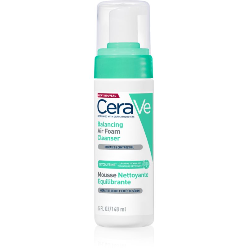 Cerave Cleansers Balancing Air Foam Cleanser Mousse Detergente Per Pelli Normali E Miste 148 Ml