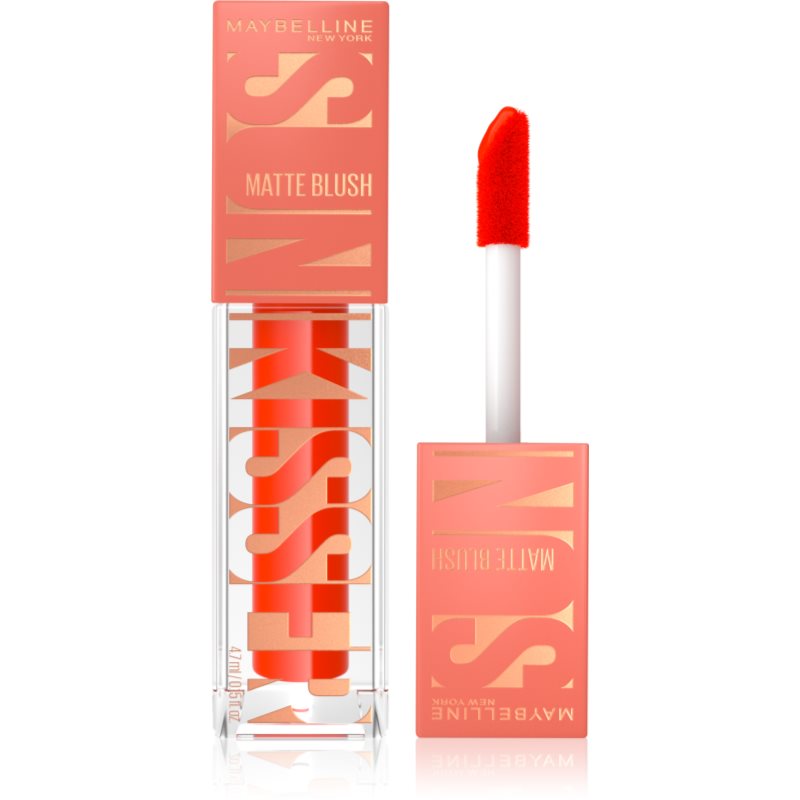 Maybelline New York Sunkisser Matte Blush Liquido Effetto Opaco Colore 35 Spritzy Orange 4.7 Ml