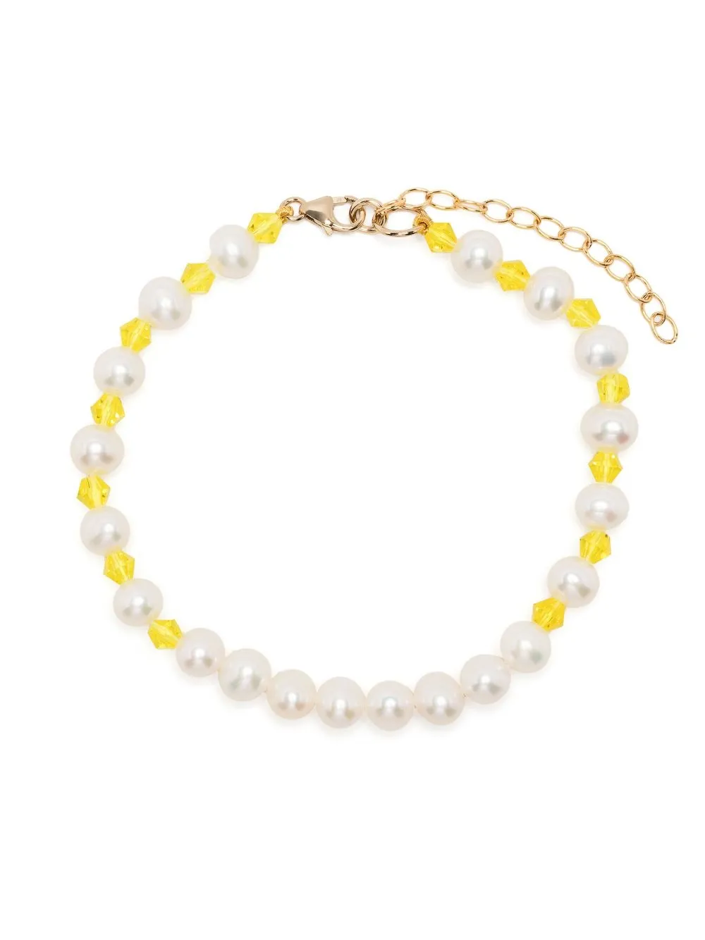 A Sinner in Pearls Bracciale con perline - Giallo
