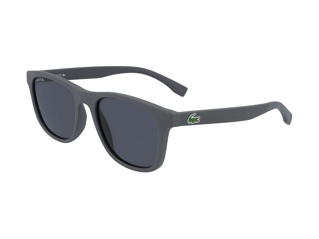 Lacoste Uomo L884S 024 Occhiali Da Sole Plastica Grigio Blu Squadrata