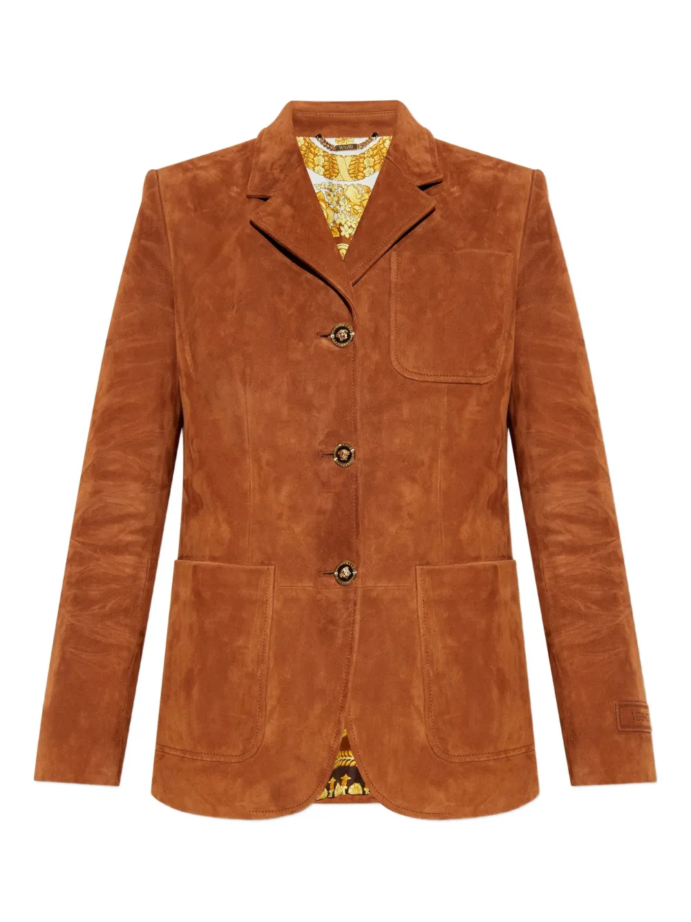 Versace suede blazer - Marrone